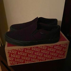 Black size 8 men Vans